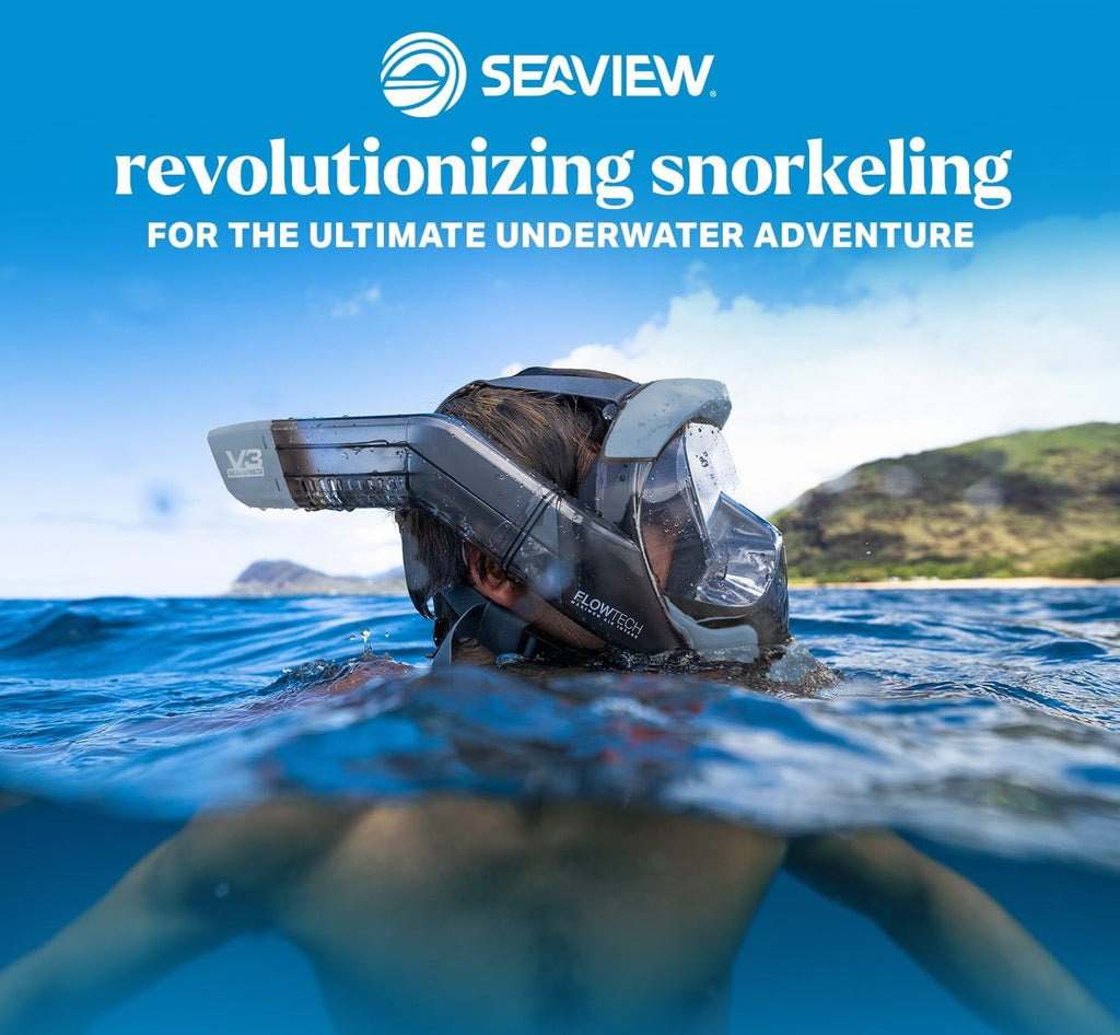V3 Full Face Snorkel Mask Adult- The V3 is The Perfect Snorkeling Gear for Adults- Snorkel Mask with 180 Panoramic
