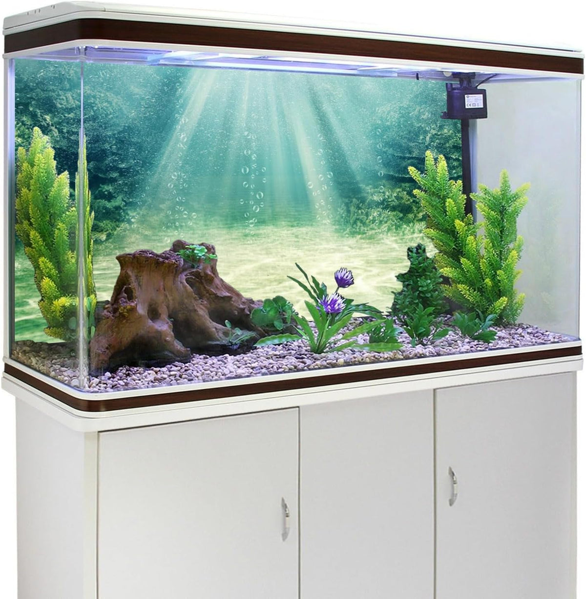 36x18 inches Aquarium Backdrop Underwater Ocean Floor Fish Tank Background