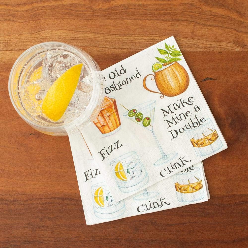 Cocktail Hour Paper Cocktail Napkins - 20 Per Package