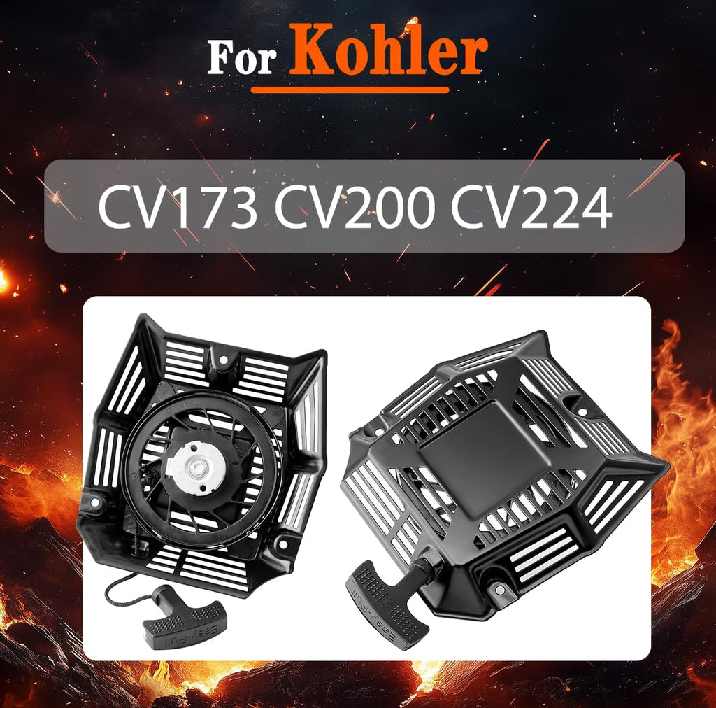 14 165 29 S Recoil Pull Start Assembly For Kohler CV173 CV200 CV224 Walk-Behind Lawn Mower Engine Rewind Starter Replaces 14 165 29-S 14 165 30-S 14 165 42-S