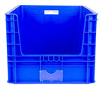 Hudson Exchange 24 x 19.75 x 15.875 (95 liter) Industrial Stackable Hopper Pick-Bin Container, Blue