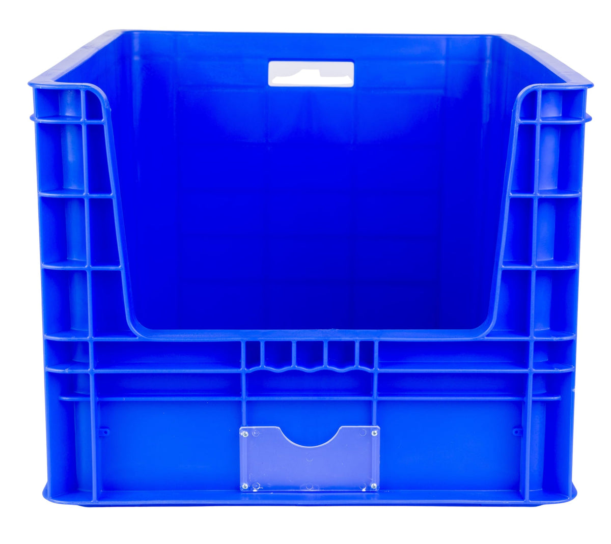 Hudson Exchange 24 x 19.75 x 15.875 (95 liter) Industrial Stackable Hopper Pick-Bin Container, Blue