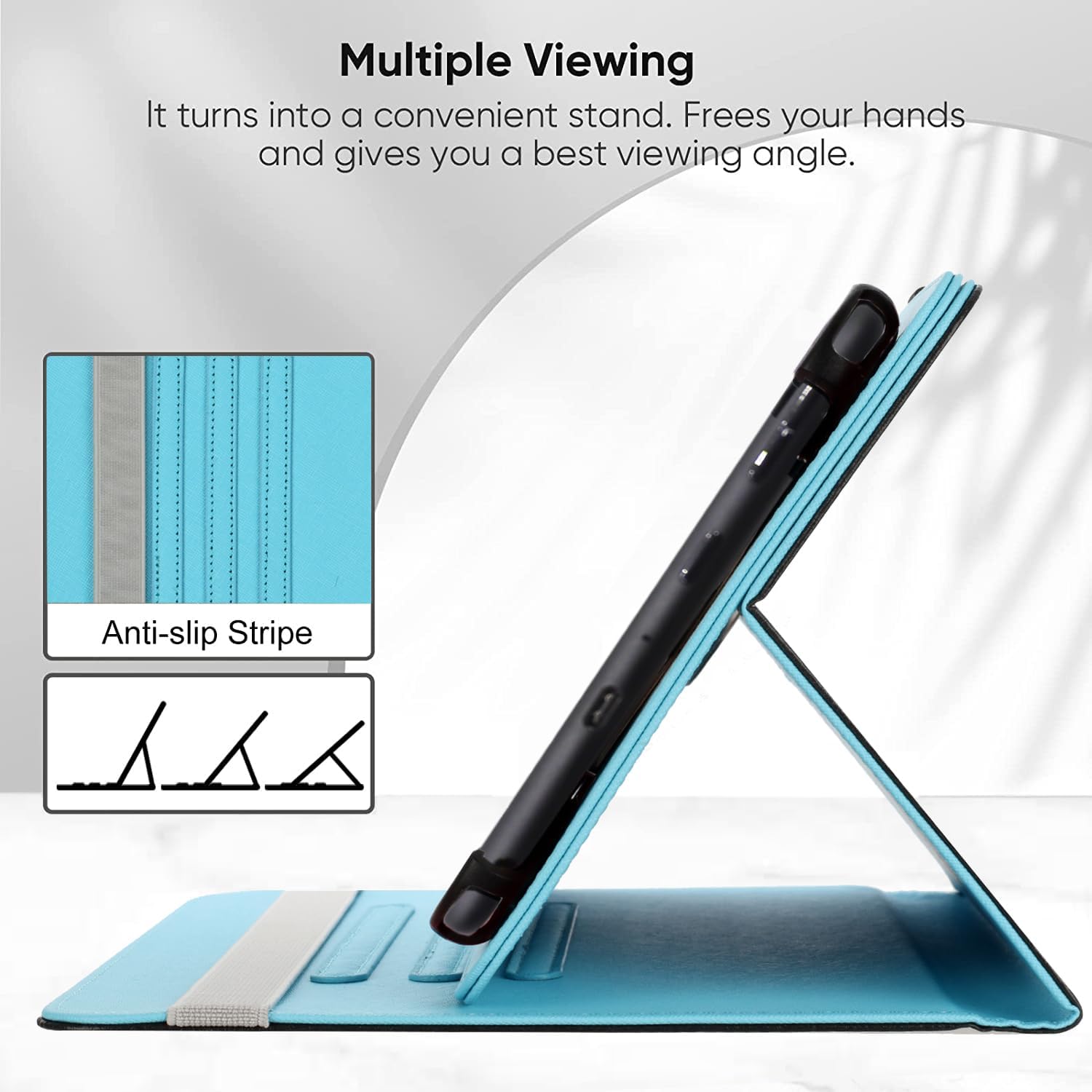 Universal 7 inch 8 inch Tablet Case,360 Degree Rotatable Kickstand Multiple Viewing Stand Case Cover for 7.0" 7.9"