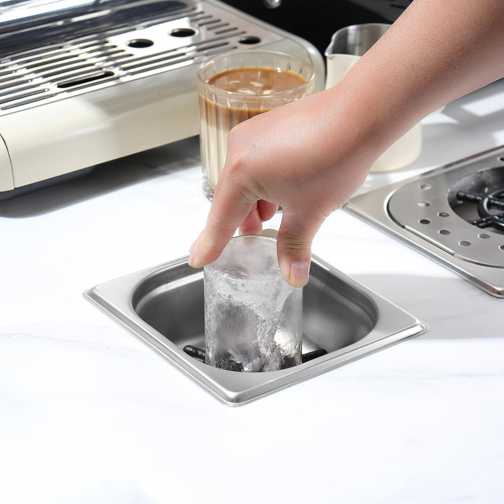 Pitcher Rinser , DIBTSA Automatic Glass Cup Washer , 304 Stainless Steel Coffee Milk Tea Cup Cleaner, for Home