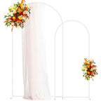 Arch Backdrop Stand, 7.2ft & 6ft, Metal Wedding Arch Stand, White