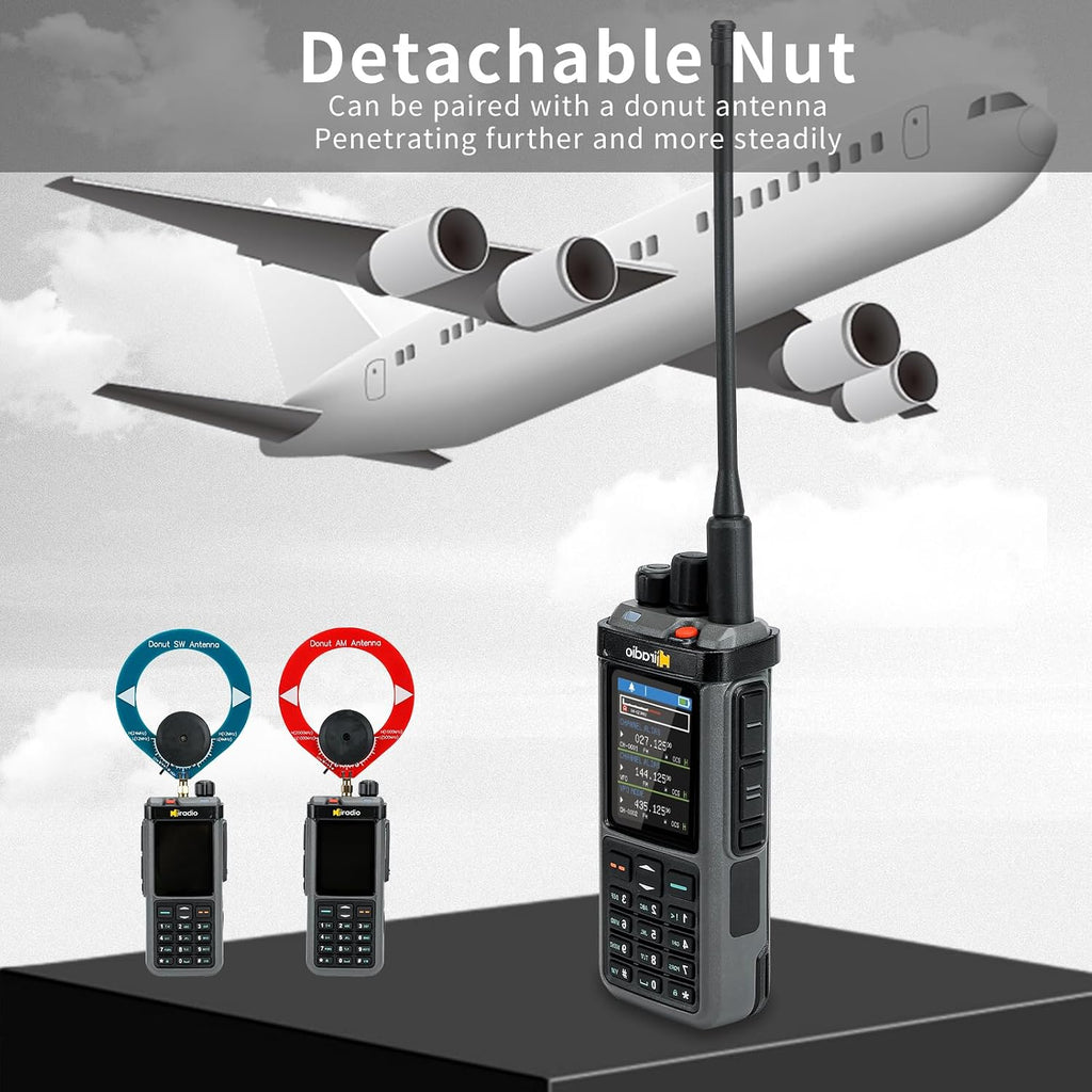 Y23UV-98 10W Ham Radio Long Range HF CB SSB Receiver Walkie Talkie Portable 2 Way Radio 1024 Channels with Cross-Band