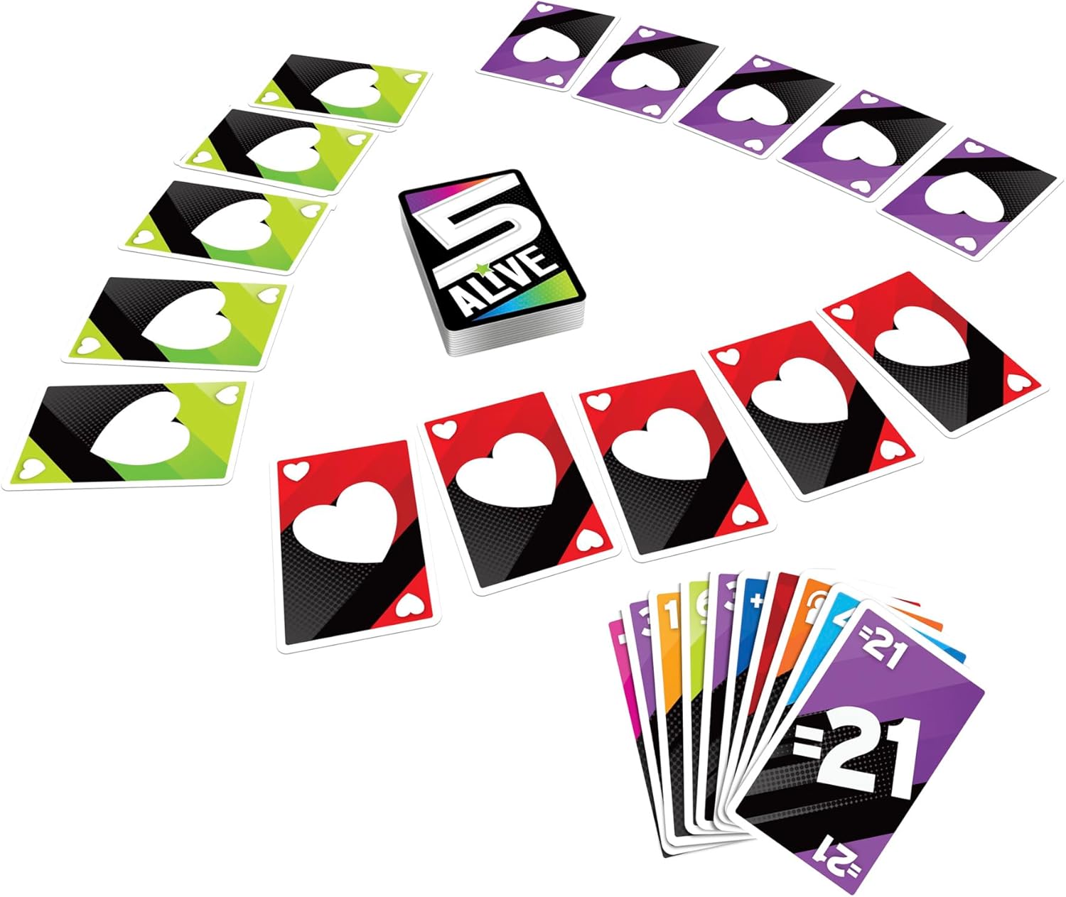 Hasbro Gaming 5 Alive Card Game, Fast-Paced Game for Kids and Families, Easy to Learn, 2 to 6 Players, Fun Summer