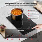 12-Inch Induction Cooktop, 2 Burners, 3,500W