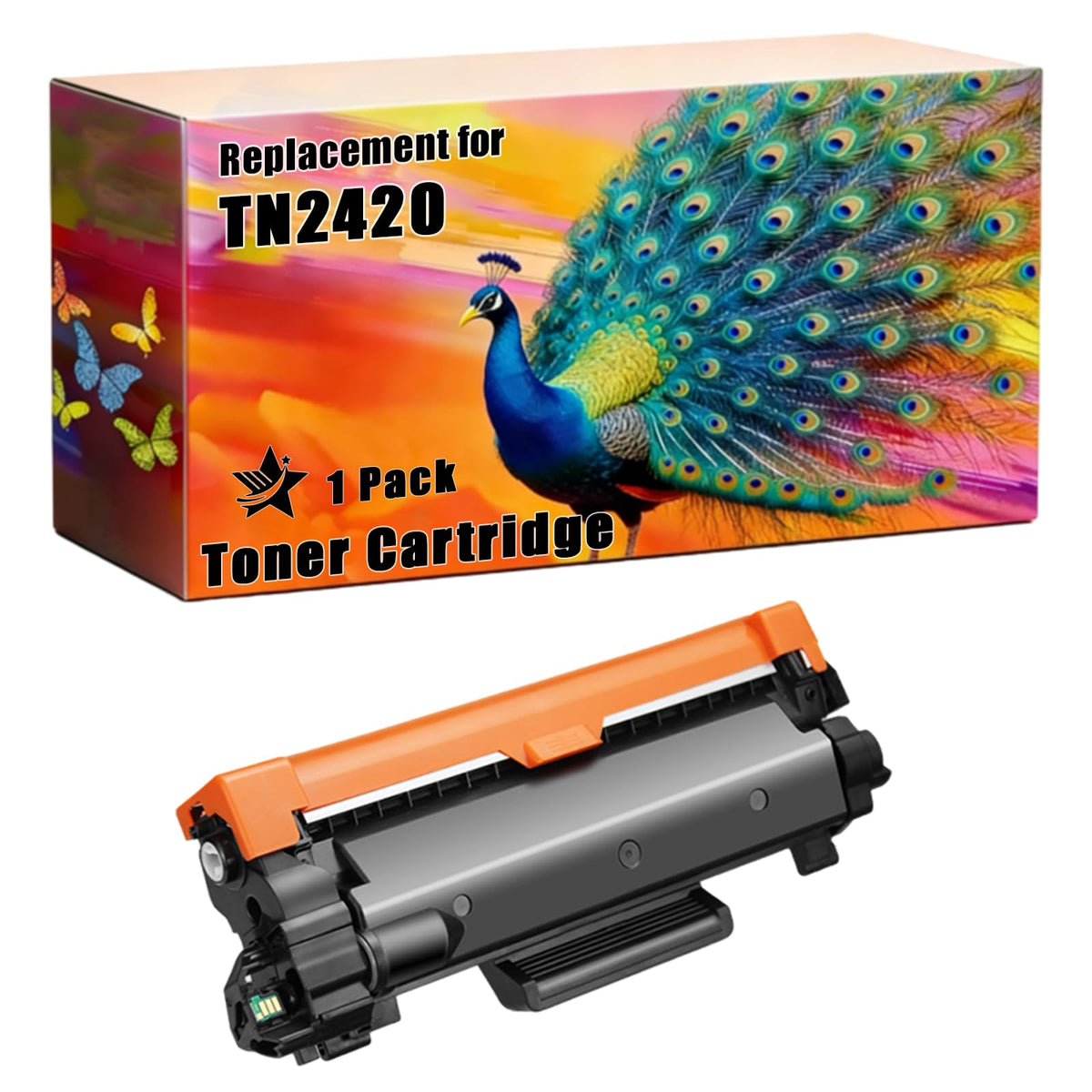 TN2420 Toner Cartridge Compatible for Brother (1BK)