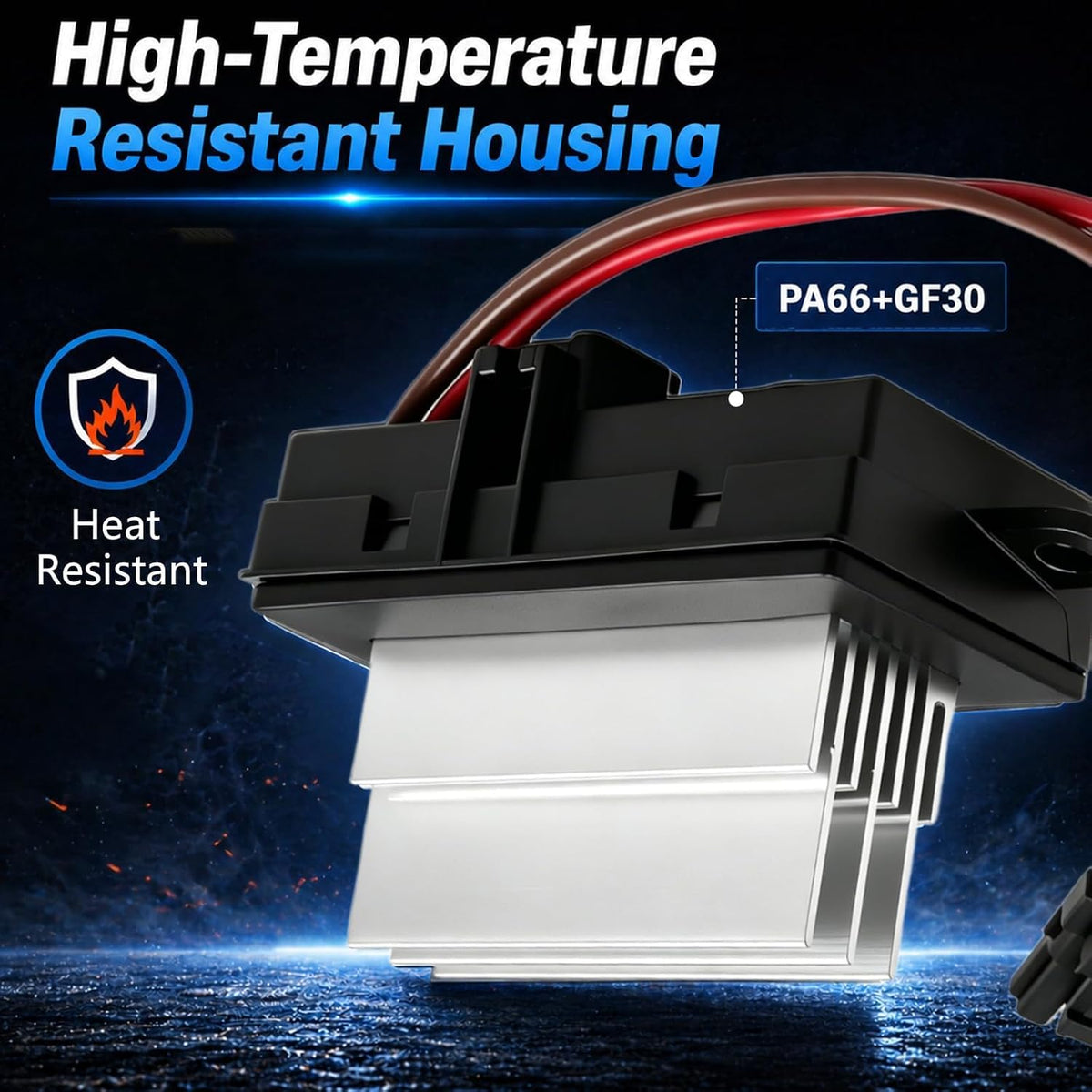 Blower Motor Resistor Heater, Fan Control Module Compatible with Hummer H2 2003-2007 Replace#: 19331830 19329838