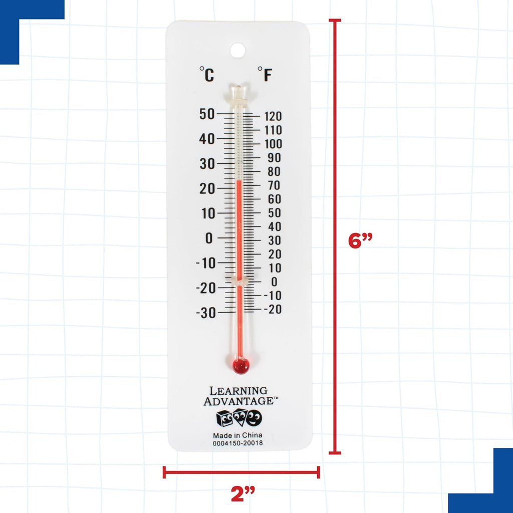 Student Thermometers, Set of 10, Dual-Scale