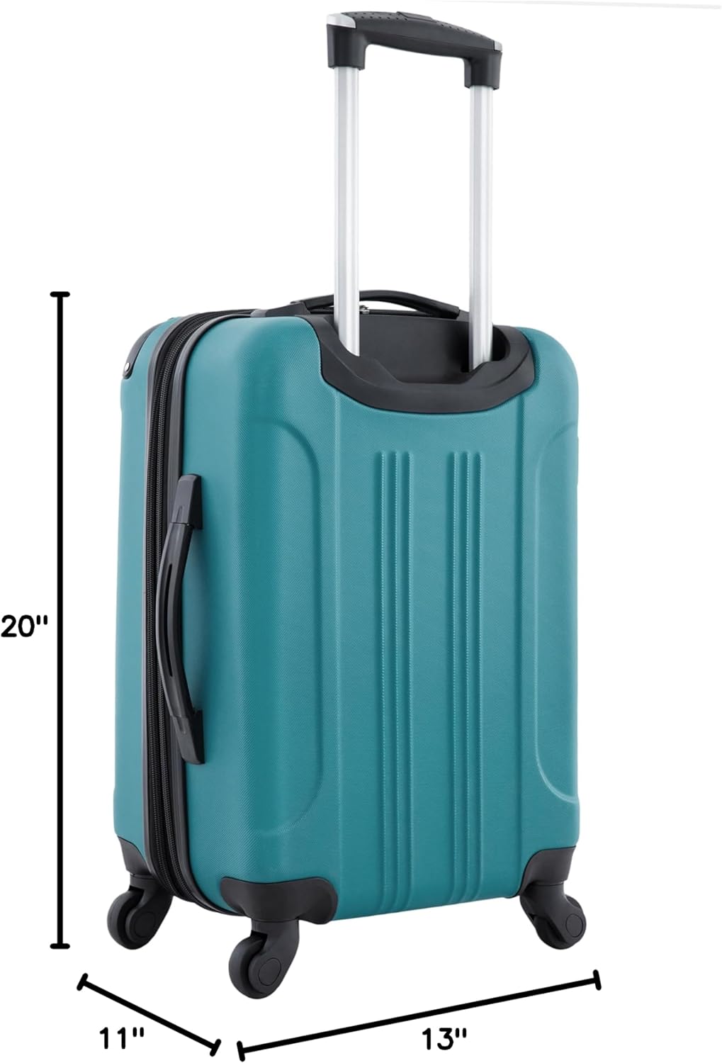 Chicago Hardside Expandable Spinner Luggage, Teal, 22" Carry-On