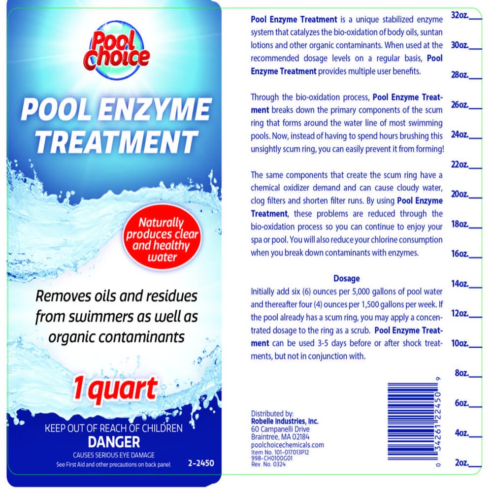 1-Quart Premium Pool Enzyme Treatment Pool Clarifier