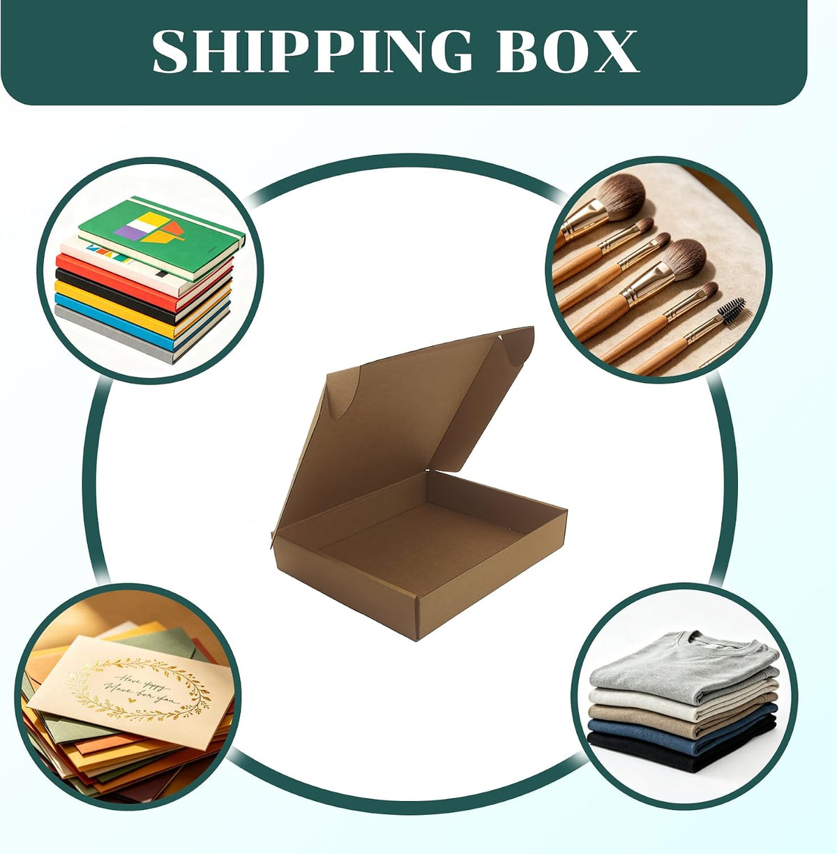 Brown Shipping Boxes 11x9x2 Inches 28 Pack, Corrugated Packaging Mailers