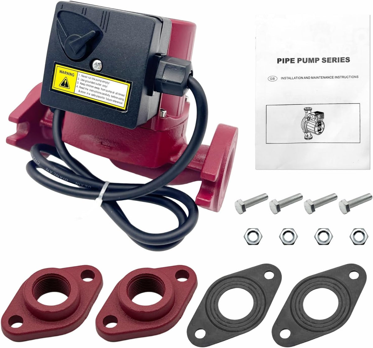 UPS43-100F Circulator Pump 115V 60Hz 3Speed 1/3HP Compatible with Grundfos