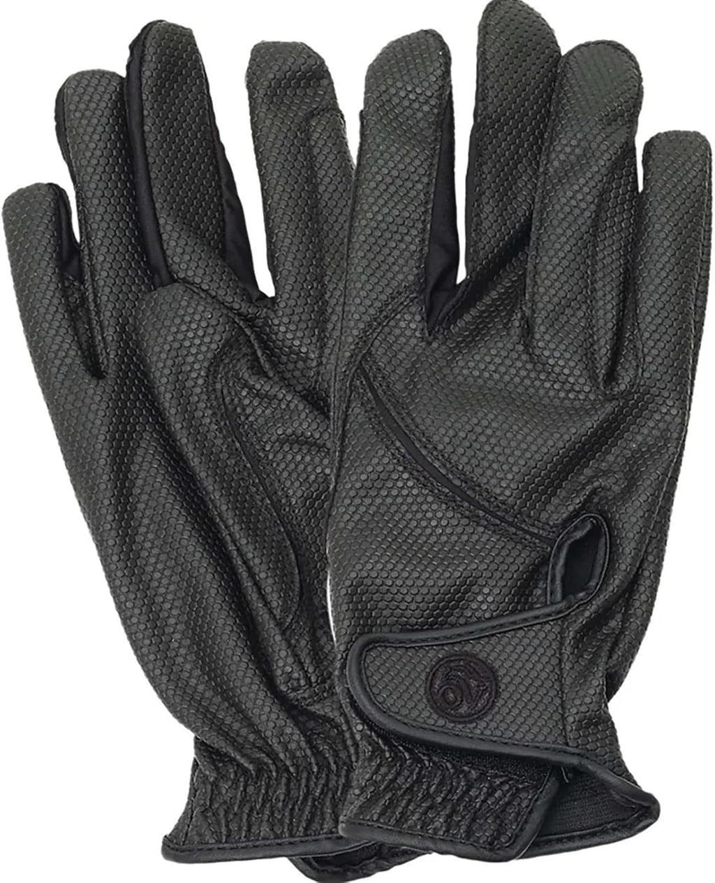 Unisex Tek-Flex Riding Gloves | Durable All-Season Leather Gloves with Touch Screen and Hook & Loop Wrist Closure