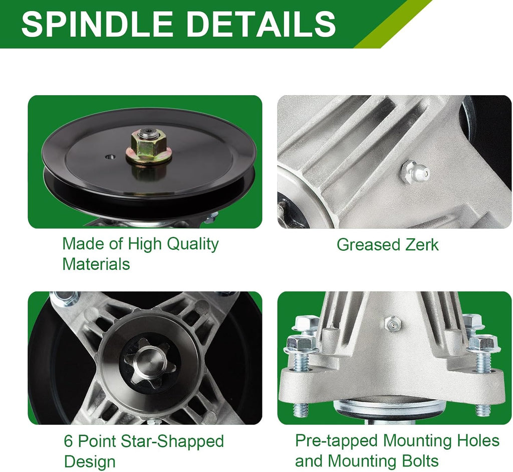 918-06977A Spindle for Cub Cadet XT1 LT46 XT2 LX46 46 Inch Deck 1Pack