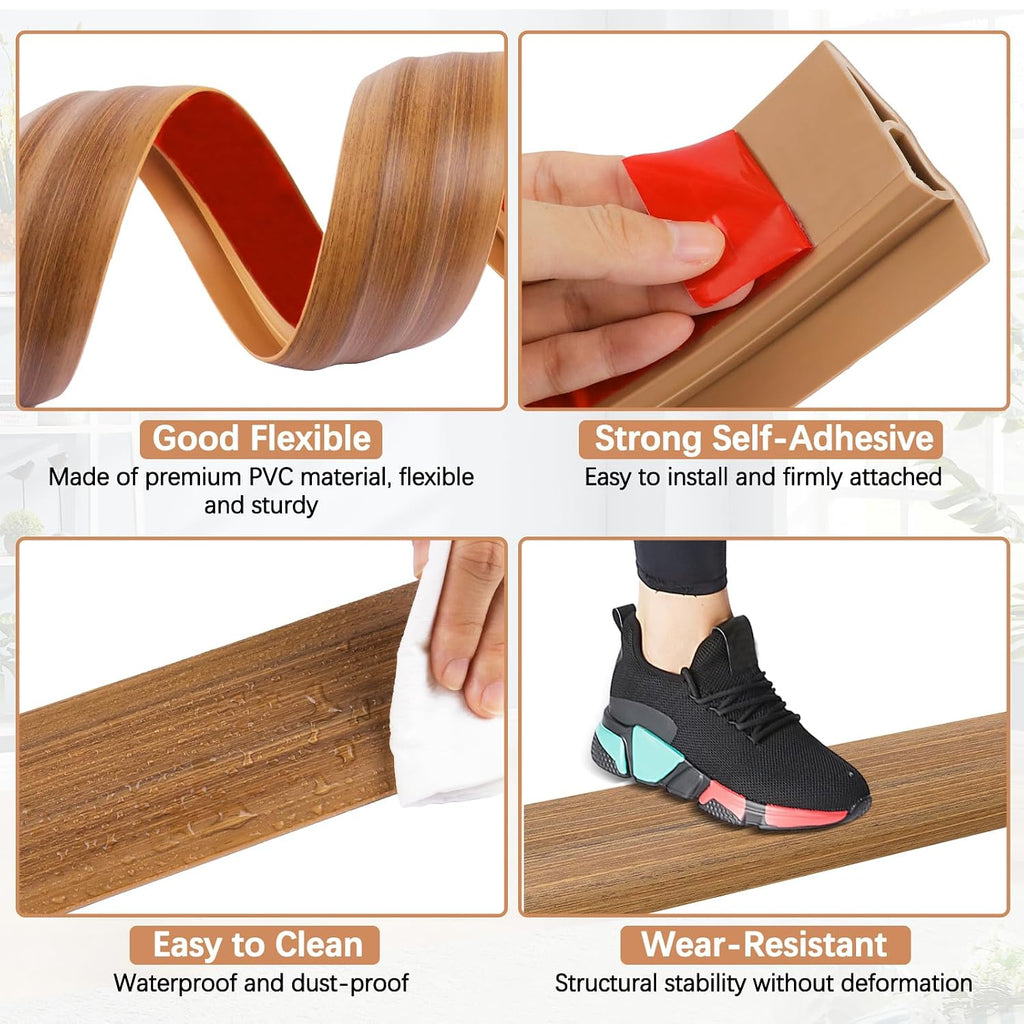 Vinyl Floor Transition Strip Self Adhesive Door Threshold Strip