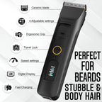 Beardscape V2 Cordless Beard Trimmer for Men with Ceramic Blade, Black