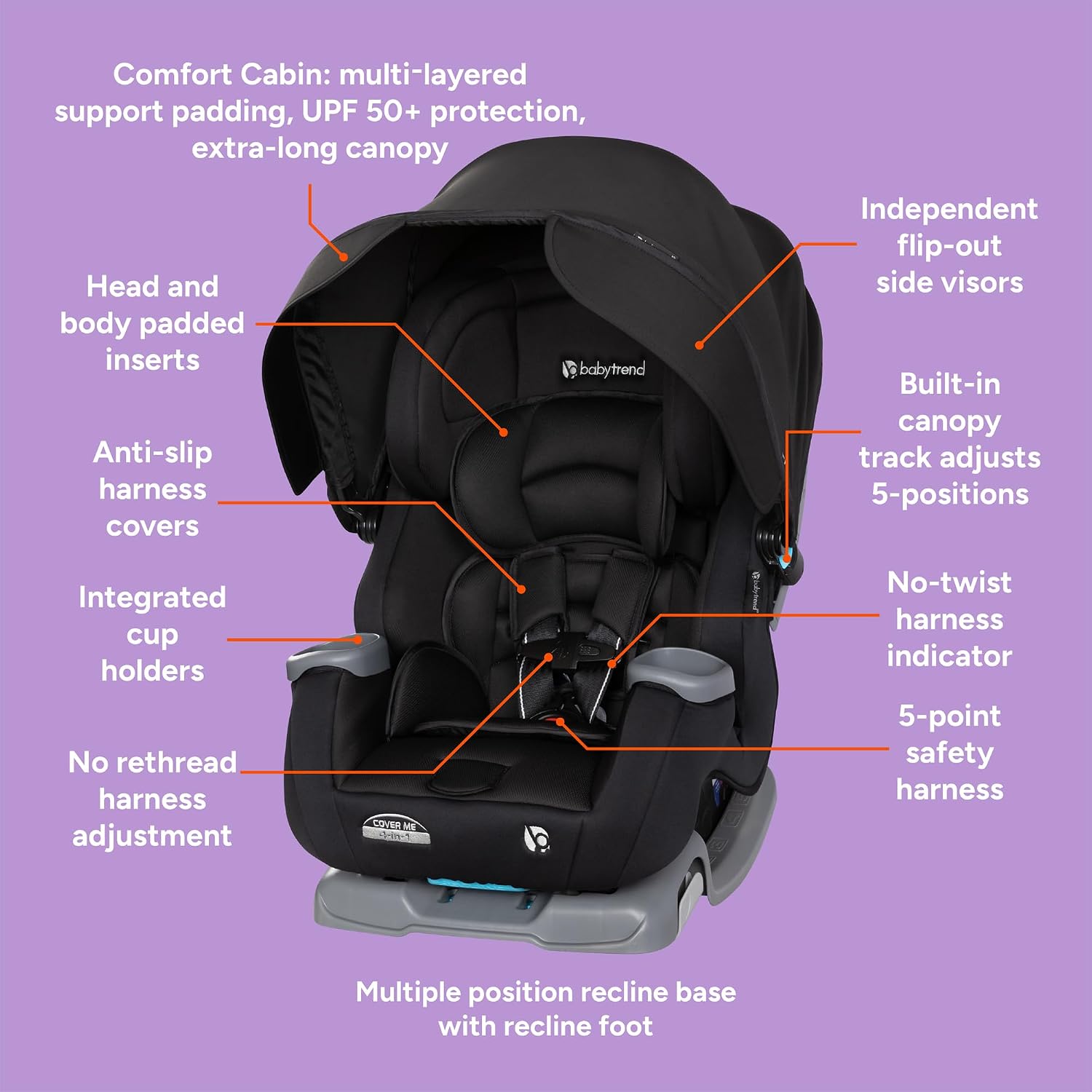 Cover Me 4-in-1 Convertible Car Seat
