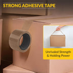 Packing Tape Acrylic Adhesive 3" Width 55 Yards Length Tan Finish