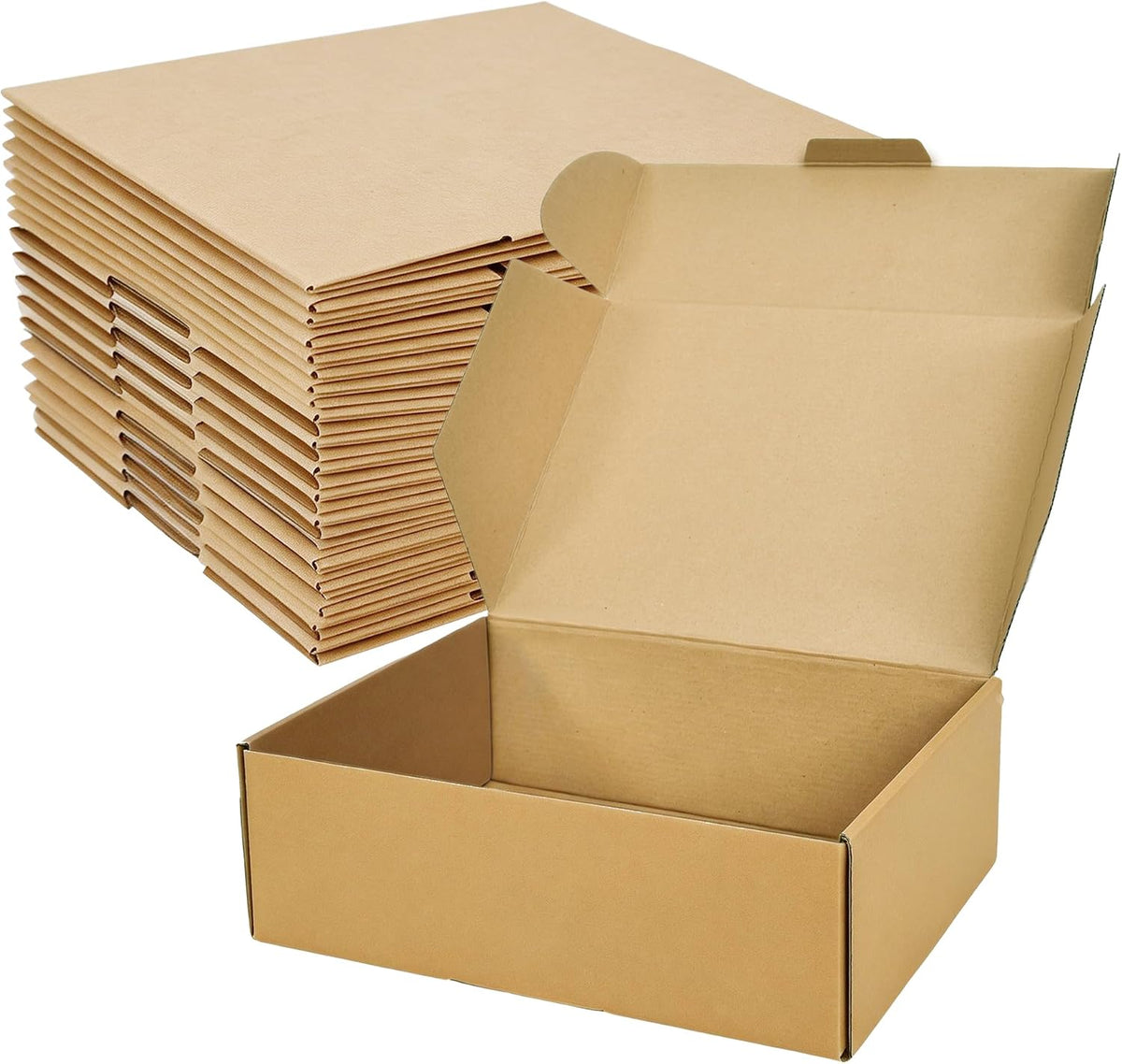 12x9x4 Inches Shipping Boxes, Brown Corrugated Cardboard Literature Mailer for Small Business, Set of 20 Packaging
