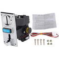 Coin Acceptor Support 6 Kinds of Coins, CPU Multi Coins Acceptor Selector, Programmable for Arcade Video Games