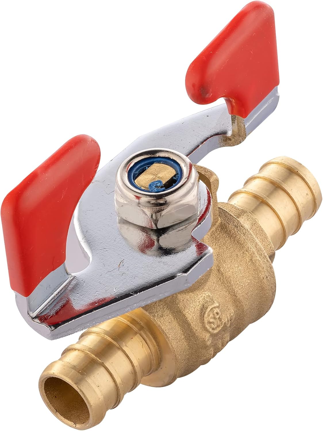 2Pcs EFIELD 1/2" Barb Crimp Pex Ball Valve,Butterfly Level(VALVE033-2)
