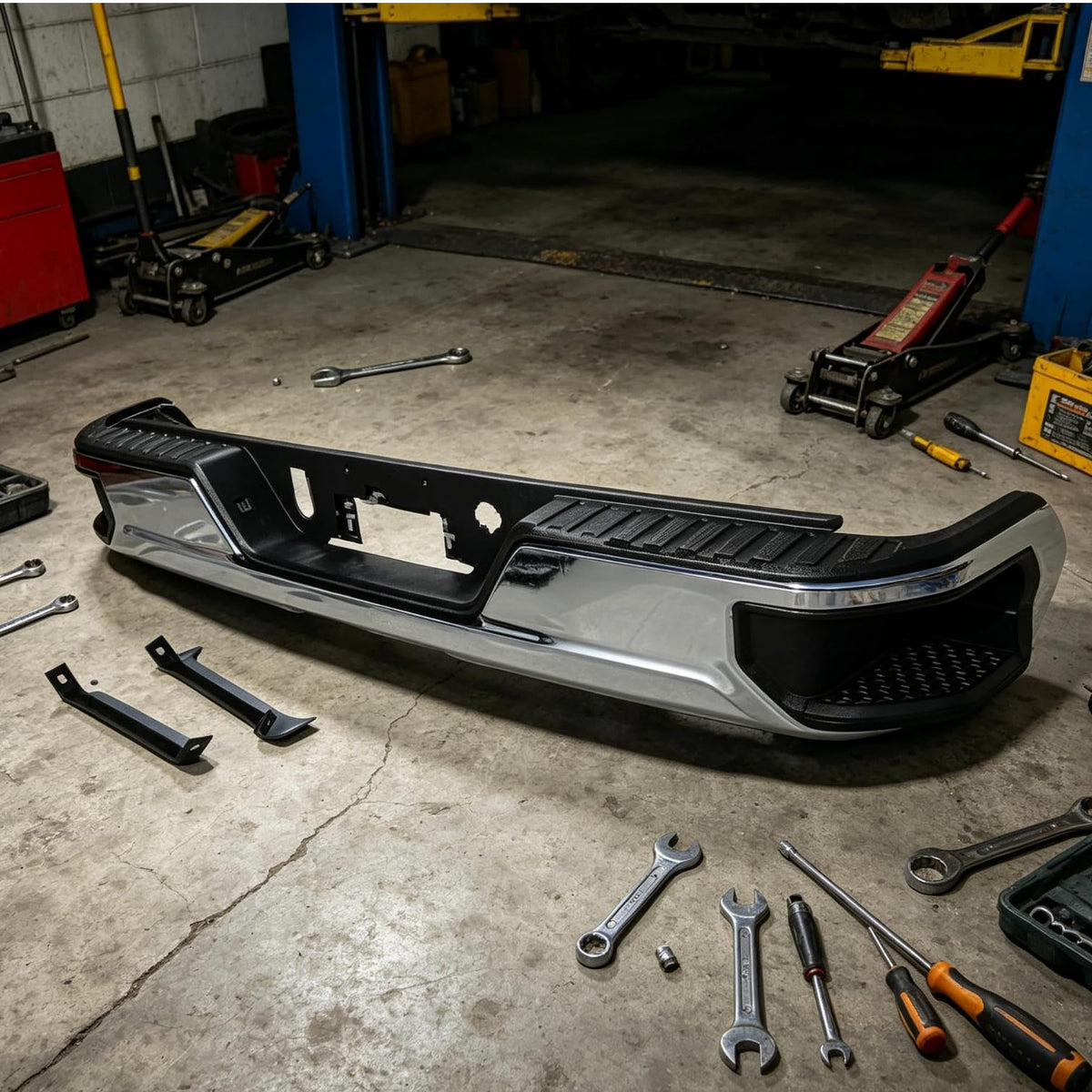 MOTORHOT Rear Bumper Step Bumper Assembly