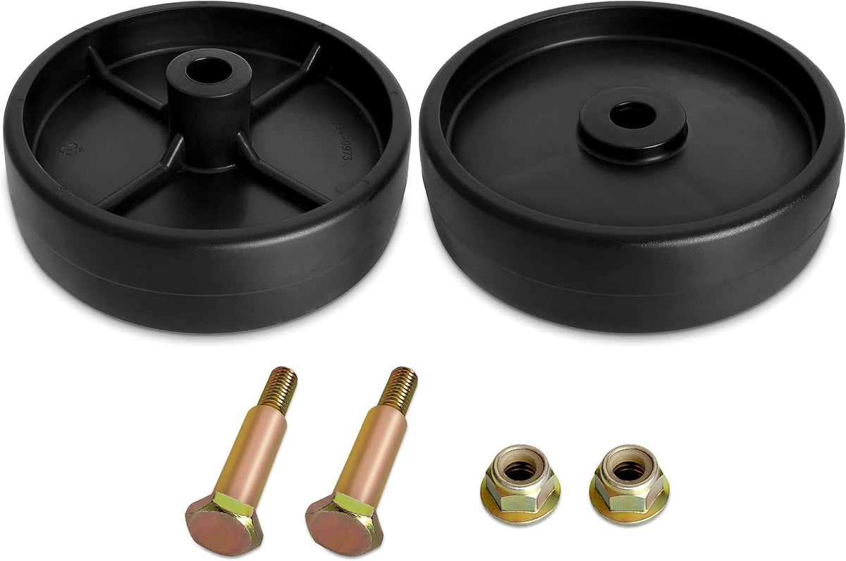 734-0973 Rear Deck Roller Wheels Compatible with Cub Cad et XT1-LT46 LT1042 LT1045, C raftsman T240, M TD 42" 46" Deck Lawn Mower; Replace 112-0337, 734-0796, 934-0973, GW-7340973; 2 Pack
