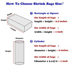 Shrink Wrap Bags 6x12 Inches 100 Pcs