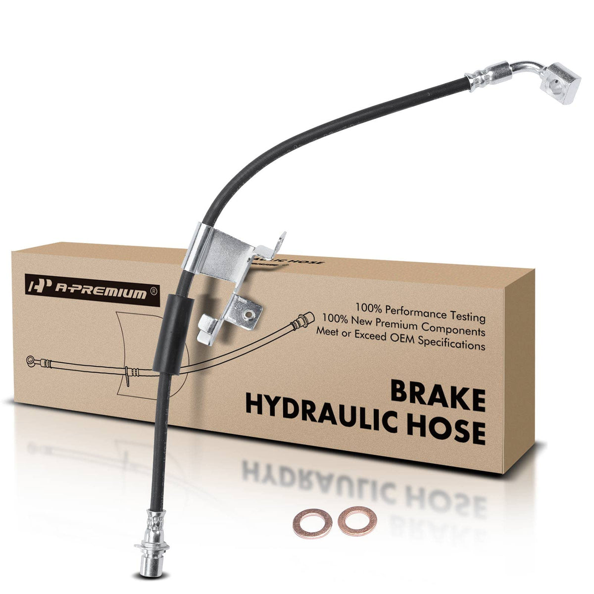 A-Premium Front Passenger Brake Hydraulic Hose