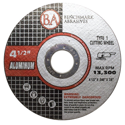 Grinder Cut Off Wheels 4 1/2 Inch Aluminum Oxide Thin Type 1 Angle Grinder Cutting Disc for Aluminum, Copper - with