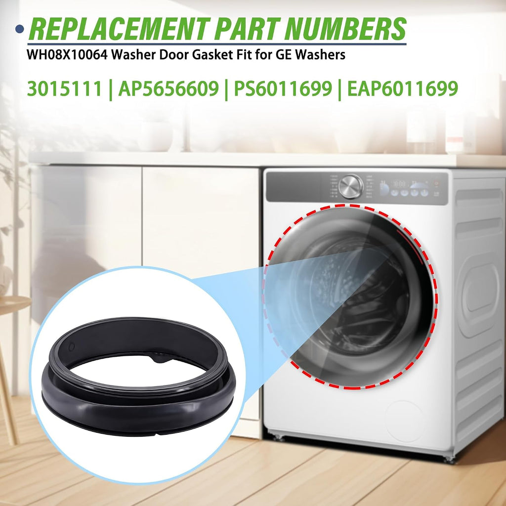 GFWH1400D0WW Washer Door Gasket Seal Fit for G.E GFW400SCM1WW GFW400SCK0WW