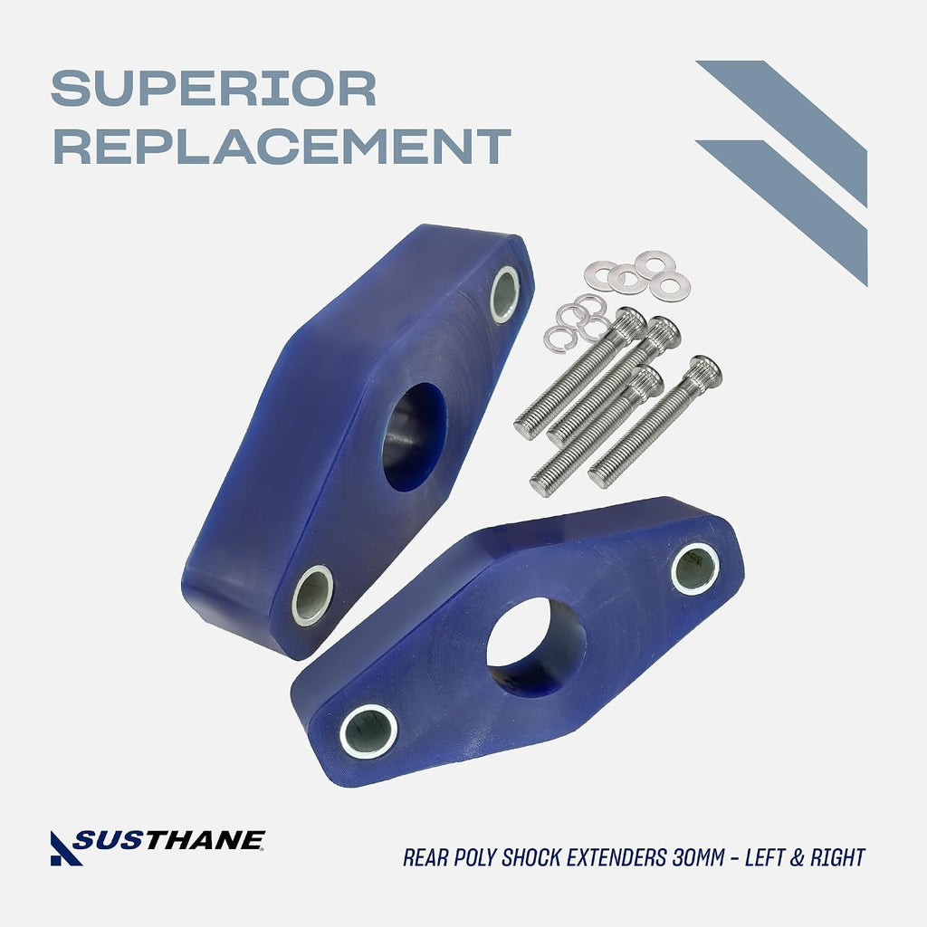 AUTOACER - Complete Leveling Lift Kit 30mm /1.2" - Front Strut Spacers, Rear Coil Springs Spacers & Rear Shock Extenders 6 Pcs in High-grade Polyurethane PU Compatible with ESCAPE Year 2013-2019