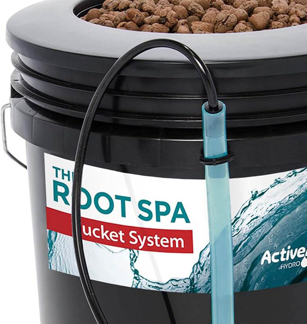 RS5GAL4SYS Root Spa 5 Gallon Hydroponic 4 Bucket Deep Water Culture Grow Kit System with Multi-Purpose Air Hose and