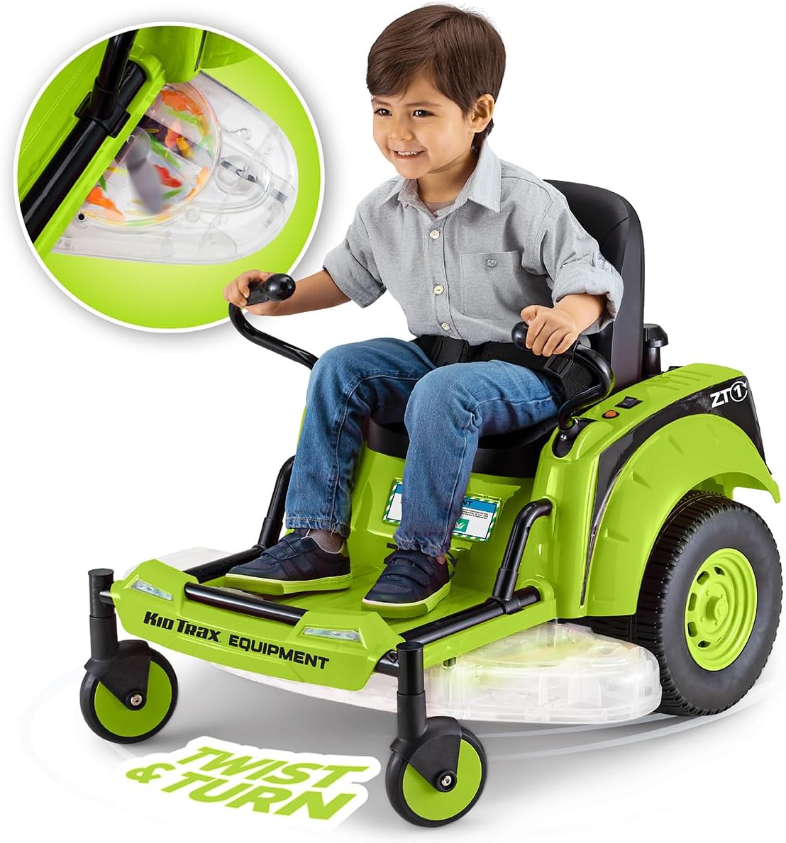 12V Zero Turn Lawn Mower Toodler Toys - Ride on Toy, Outdoor Toys, Tractor Toy, Riding Mower, Ride On Tractor, Dual