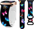 Silicone Pattern Sport Band Compatible with Apple Watch Bands Women Men | Comfortable Wristband 44mm 38mm 41mm 40mm