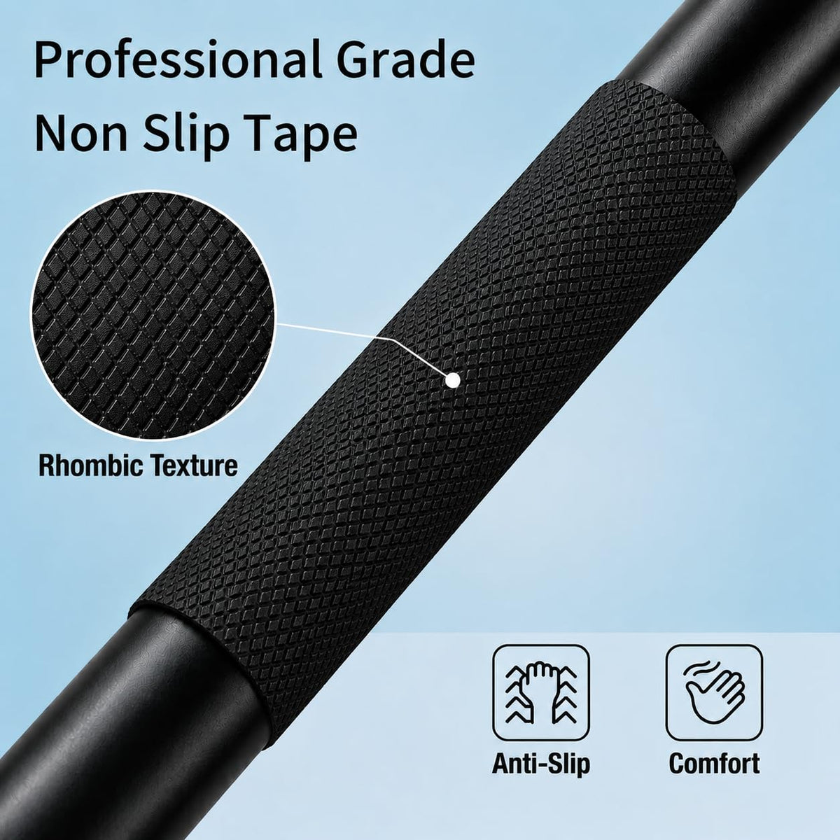 Rubber Grip Tape, Waterproof Anti Slip Tape with Strong Adhesive Back