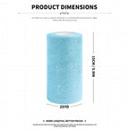 6"x 50 Yards Light Blue Glitter Tulle Fabric Rolls for DIY Tutu Party Decor