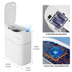 3.5 Gal Slim Touchless Bathroom Trash Can, Automatic Diaper Pail