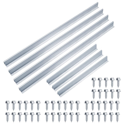 16FT Garage Door Reinforcement Bracket, Heavy Duty Steel Garage Door Hurricane Strut Beams, 22 Thick Steel,Screws