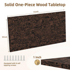 Wood Table Top, 71x32x1 Inch One-Piece Workbench Top