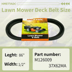 37X62 037X62MA 37X62MA Belt for Murray 40" Deck