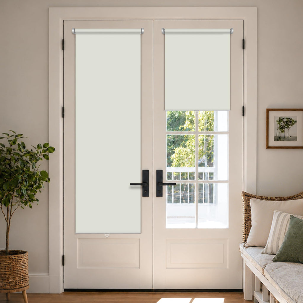No Drill Cordless Roller Shades, 23x72, Cream
