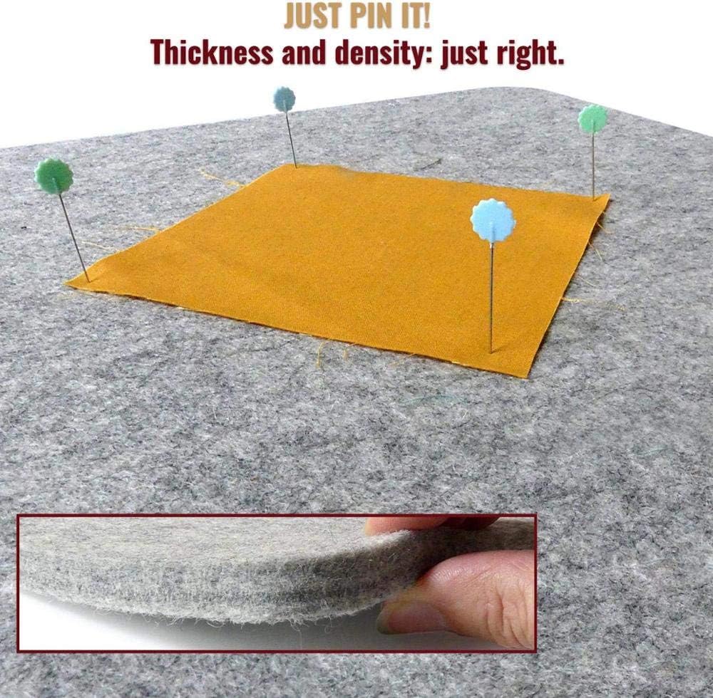 Wool Pressing Mat 24" x 17" for Quilting | 100% Pure New Zealand Wool Mat for Sewing and Ironing | Large Size and
