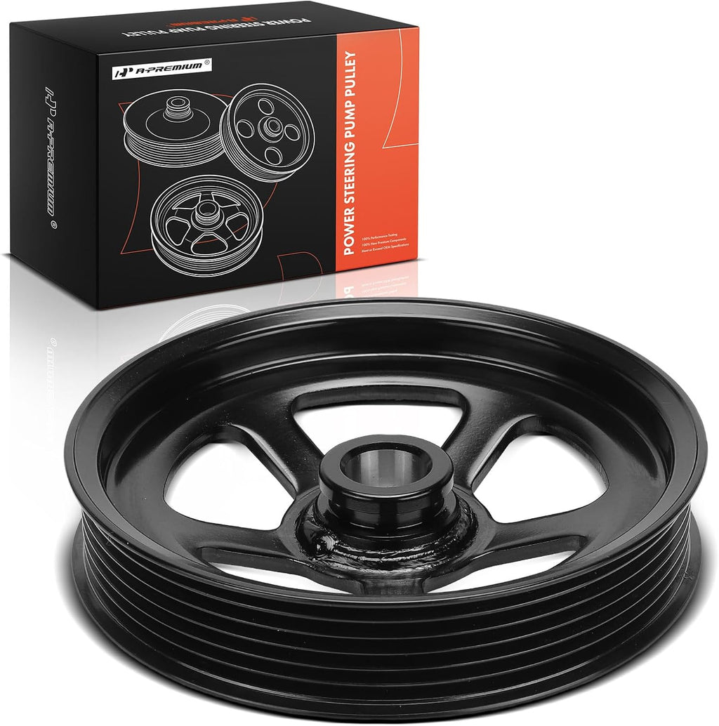 A-Premium Power Steering Pump Pulley, Compatible with Chevrolet & GMC