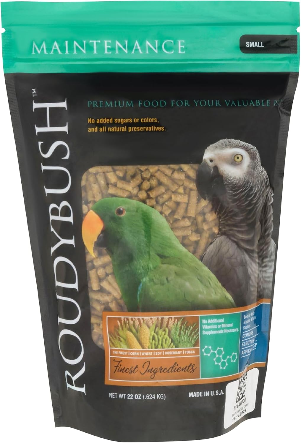 Daily Maintenance Food for Birds - Scientifically Formulated Bird Feed - Bird Food Pellets w/Corn, Wheat, Soy & More