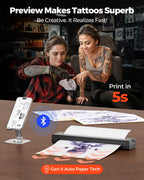 Thermal Tattoo Stencil Printer ITP05 with 20 Transfer Paper (Black)