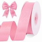 25yds 1 Inch Pink Grosgrain Ribbon Gift Wrapping Ribbon